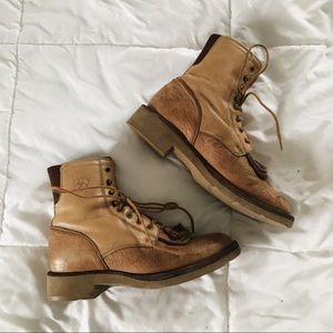 Ariat Light Brown Leather Boots
